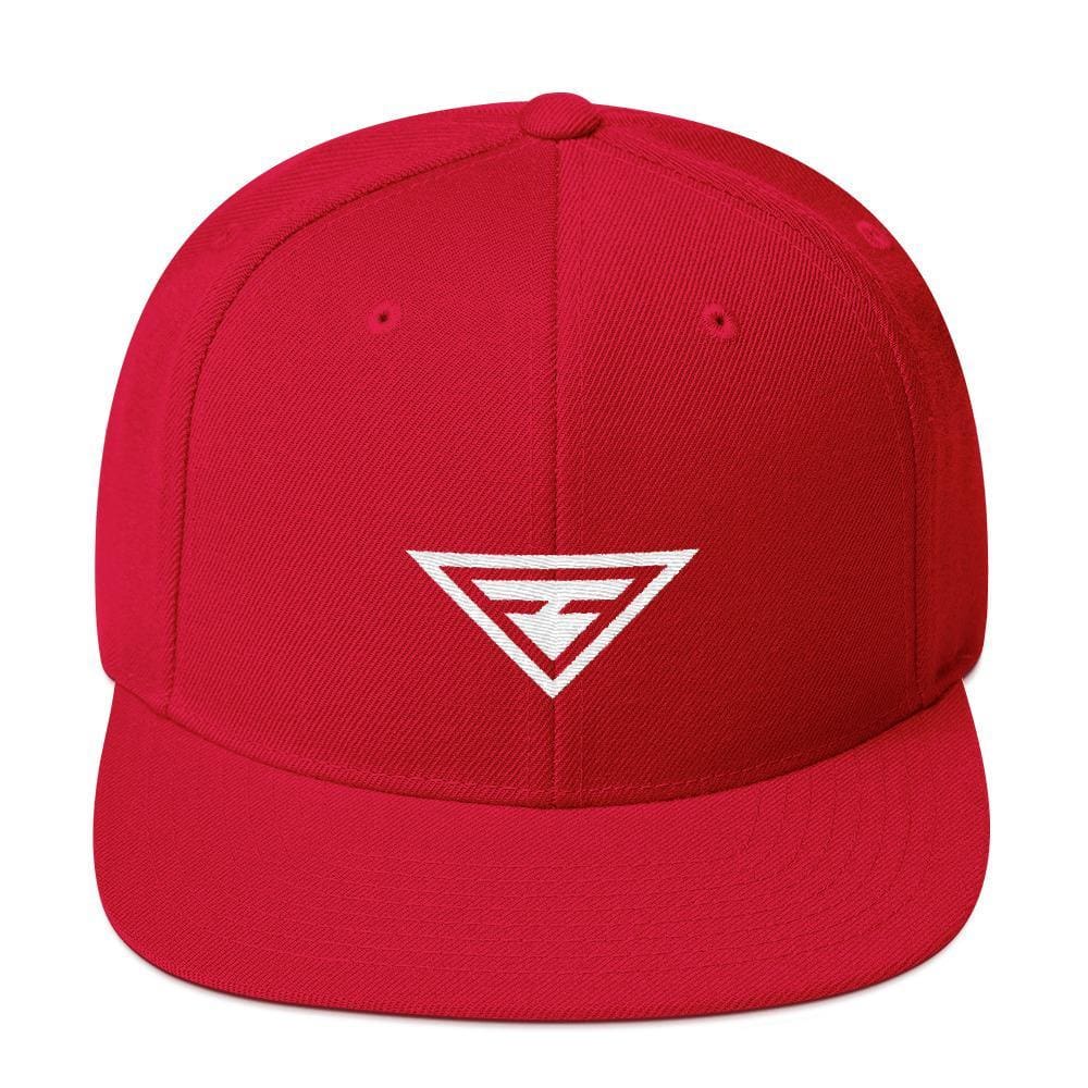 Hero Snapback Hat with Flat Brim - One-size / Red - Hats