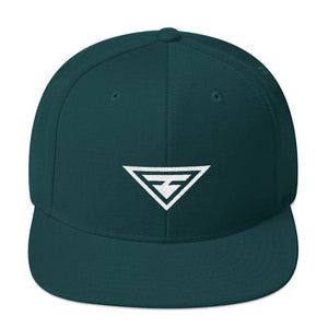 Hero Snapback Hat with Flat Brim - One-size / Spruce - Hats