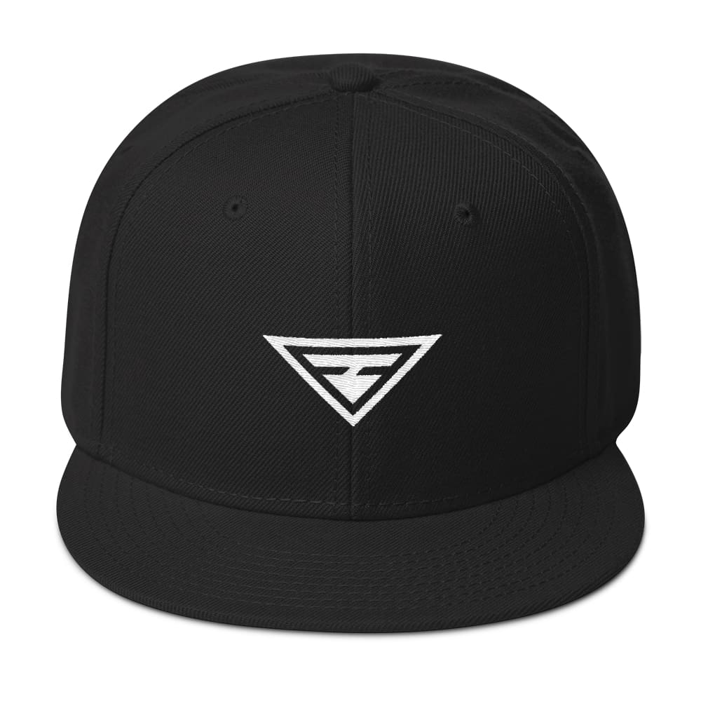 Hero Wool-Blend Flat Brim Snapback Hat - One-size / Black - Hats