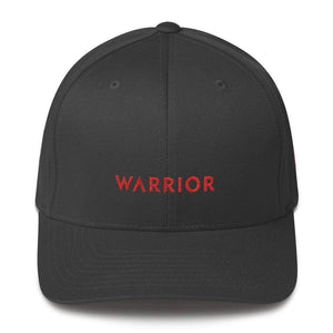 
            
                Load image into Gallery viewer, Hiv/aids Or Blood Cancer Awareness Twill Flexfit Fitted Hat With Red Ribbon And Warrior - S/m / Dark Grey - Hats
            
        