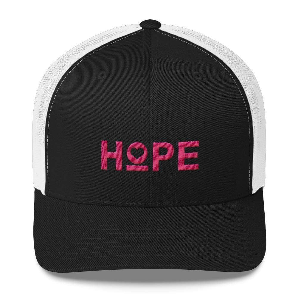 Hope Snapback Trucker Hat - One-Size / Black And White - Hats