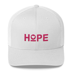 Hope Snapback Trucker Hat - One-Size / White - Hats