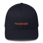 Leukemia Awareness Twill Flexfit Fitted Hat with Warrior & Orange Ribbon