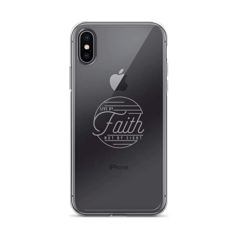 Live By Faith Christian Iphone Case - Iphone X / Grey - Phone Cases