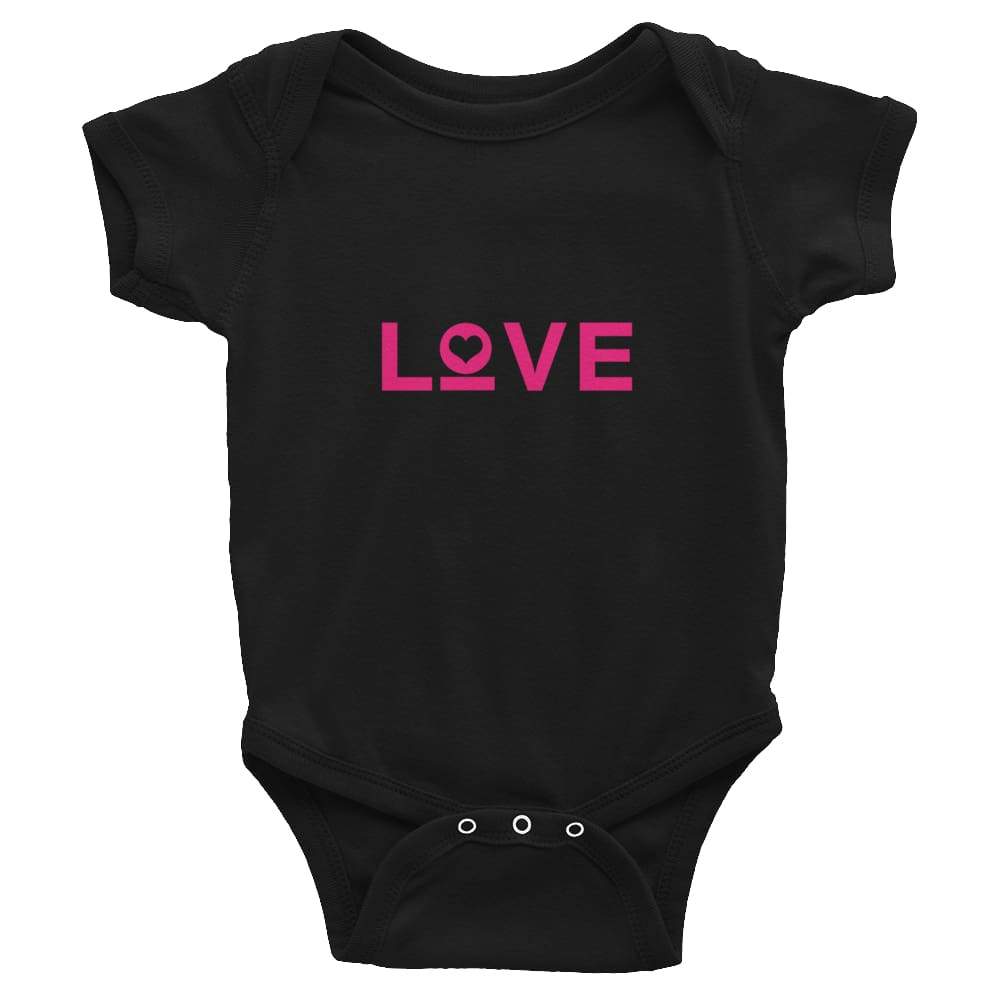 Love Baby Onesie - 6M / Black - Onesie