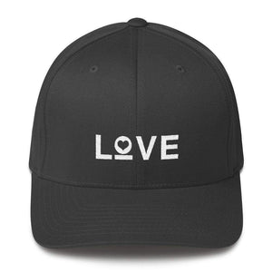 Love Fitted Flexfit Baseball Hat - S/m / Dark Grey - Hats