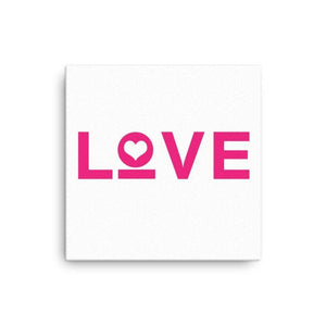 
            
                Load image into Gallery viewer, Love Heart Canvas Wall Art - 12×12 / White - Wall Art
            
        