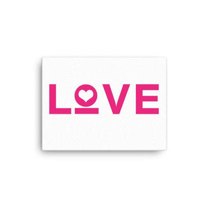 
            
                Load image into Gallery viewer, Love Heart Canvas Wall Art - 12×16 / White - Wall Art
            
        