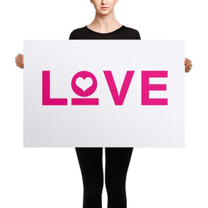 Love Heart Canvas Wall Art - Wall Art