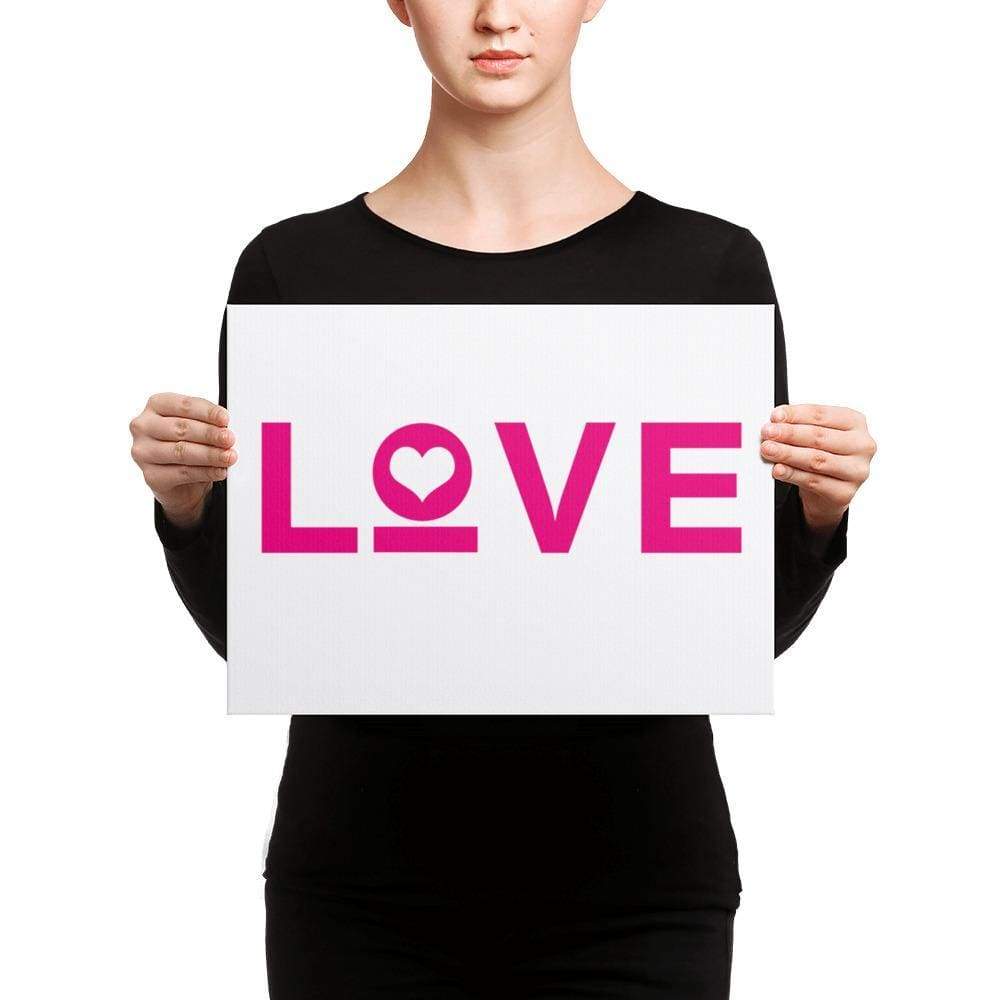 Love Heart Canvas Wall Art - Wall Art