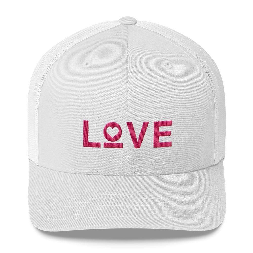 Love Snapback Trucker Hat - One-Size / White - Hats
