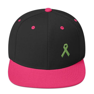Lymphoma Awareness Snapback Hat - One-size / Black/ Neon Pink - Hats