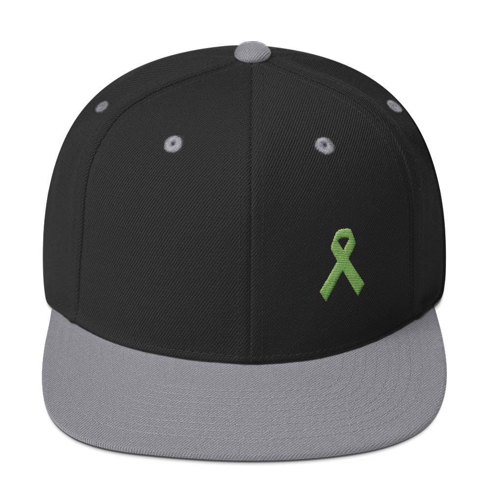 Lymphoma Awareness Snapback Hat - One-size / Black/ Silver - Hats