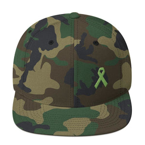 
            
                Load image into Gallery viewer, Lymphoma Awareness Snapback Hat - One-size / Green Camo - Hats
            
        