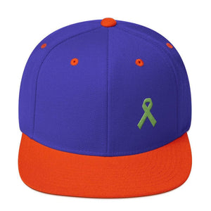 Lymphoma Awareness Snapback Hat - One-size / Royal/ Orange - Hats