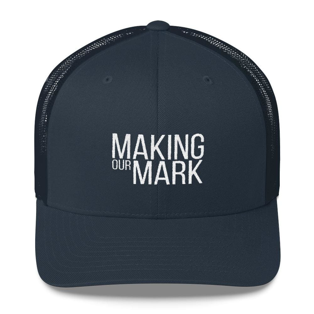 Making our Mark Snapback Trucker Hat - One-size / Navy