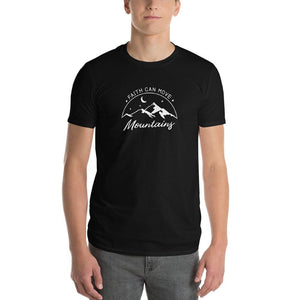 Mens Faith Can Move Mountains T-Shirt - S / Black - T-Shirts