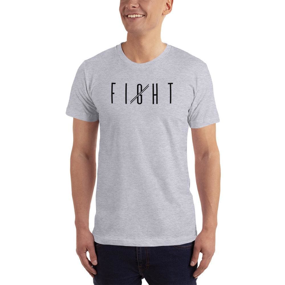 
            
                Load image into Gallery viewer, Mens Fight T-Shirt - XS / Heather Grey - T-Shirts
            
        