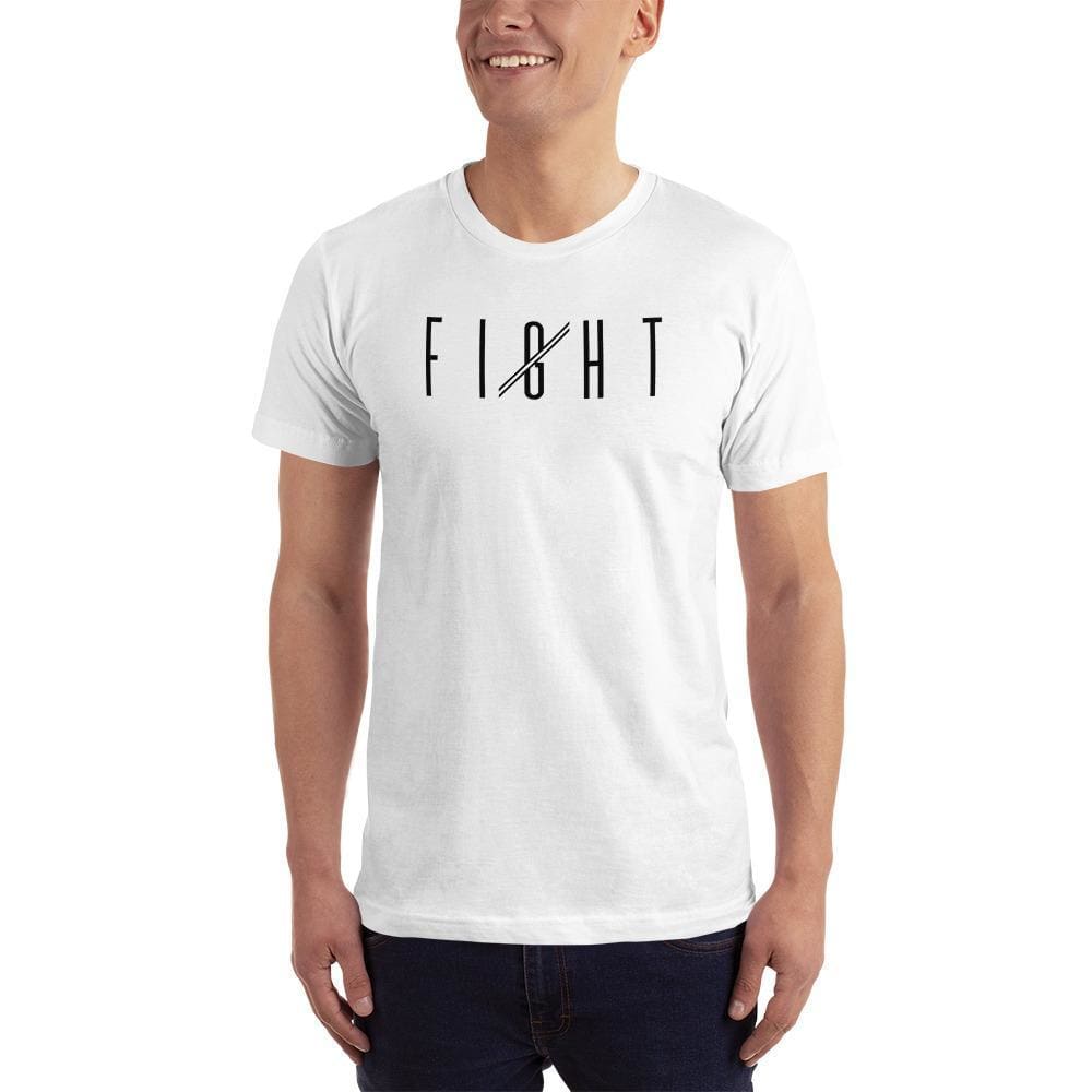 Mens Fight T-Shirt - XS / White - T-Shirts