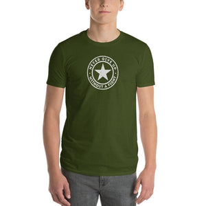 Mens Never Give Up Without a Fight T-Shirt - S / City Green - T-Shirts