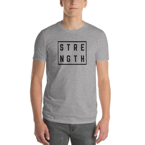 Mens Strength Square T-Shirt - S / Heather Grey - T-Shirts