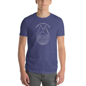 Mens There is Always Hope T-Shirt - S / Heather Blue - T-Shirts