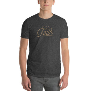 Mens Walk by Faith Christian T-Shirt - S / Heather Dark Grey - T-Shirts