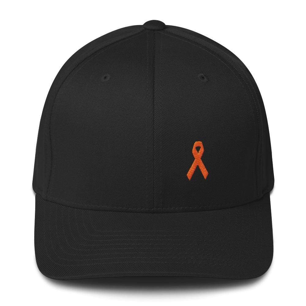 Ms Awareness Fitted Baseball Hat With Flexfit - S/m / Black - Hats