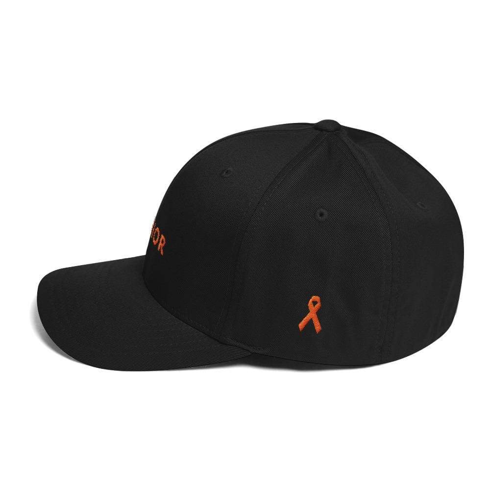 Ms Awareness Hat With Warrior & Orange Ribbon On The Side - Hats