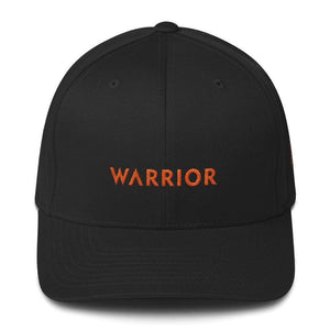 Ms Awareness Hat With Warrior & Orange Ribbon On The Side - S/m / Black - Hats