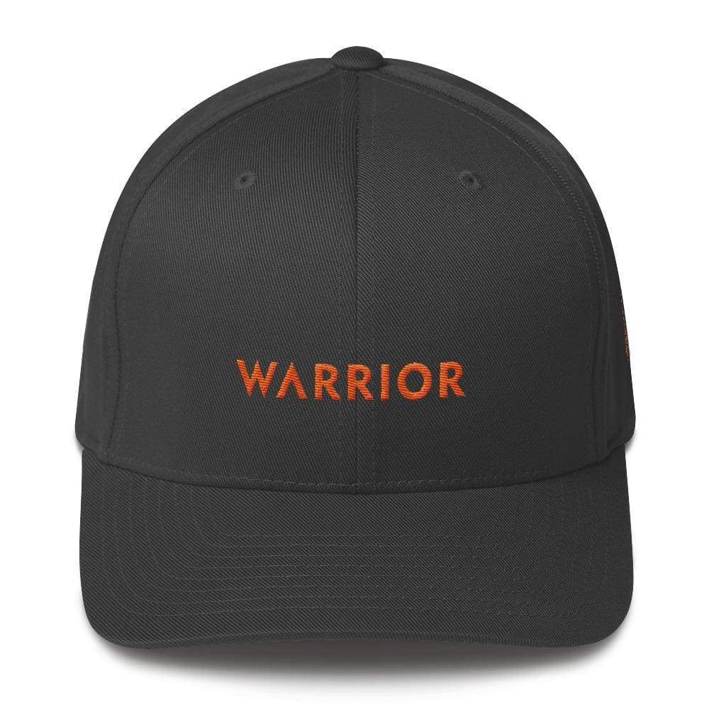Ms Awareness Hat With Warrior & Orange Ribbon On The Side - S/m / Dark Grey - Hats