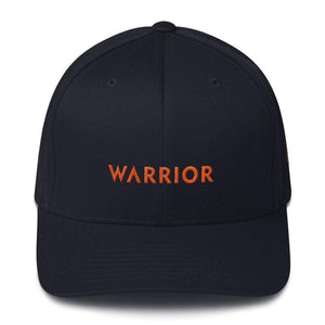 Ms Awareness Hat With Warrior & Orange Ribbon On The Side - S/m / Dark Navy - Hats