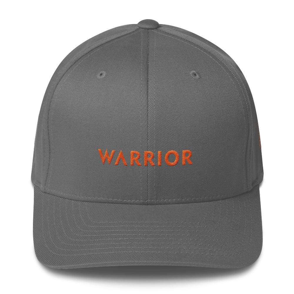 Ms Awareness Hat With Warrior & Orange Ribbon On The Side - S/m / Grey - Hats