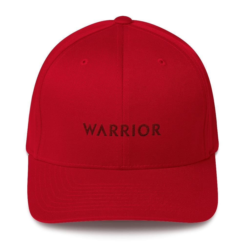 
            
                Load image into Gallery viewer, Multiple Myeloma Awareness Twill Flexfit Fitted Hat - Warrior &amp;amp; Burgundy Ribbon - S/M / Red - Hats
            
        