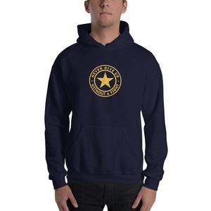 Never Give up Without a Fight Hooded Sweatshirt (Navy) - S / Navy - Sweatshirts