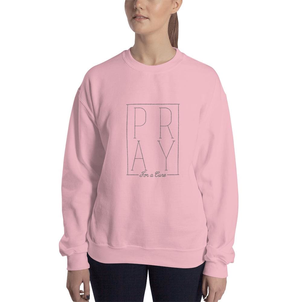 Pray for a Cure Sweatshirt - S / Light Pink - Sweatshirts