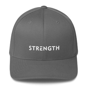 Strength Fitted Twill Flexfit Baseball Hat - S/m / Grey - Hats