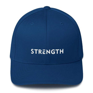 Strength Fitted Twill Flexfit Baseball Hat - S/m / Royal Blue - Hats