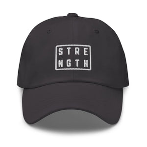 Strength Square Baseball Cap - Dark Grey