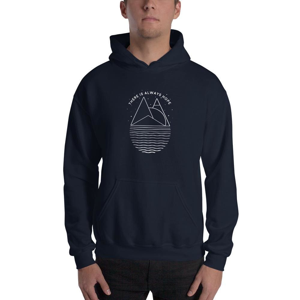 
            
                Load image into Gallery viewer, There is Always Hope Hoodie Sweatshirt - S / Navy - Sweatshirts
            
        