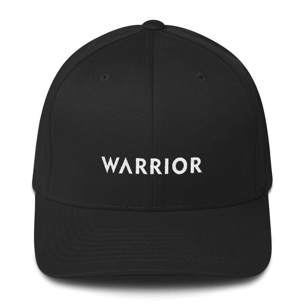 
            
                Load image into Gallery viewer, Warrior Fitted Flexfit Twill Baseball Hat - S/m / Black - Hats
            
        