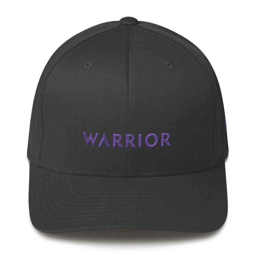 Warrior & Purple Ribbon Twill Flexfit Fitted Hat