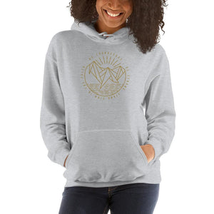 Womens Be Courageous Be Strong Stand Firm in the Faith Hooded Sweatshirt - S / Sport Grey - Sweatshirts
