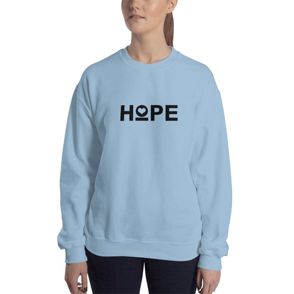 
            
                Load image into Gallery viewer, Womens Hope Crewneck Sweatshirt - S / Light Blue - Sweatshirts
            
        