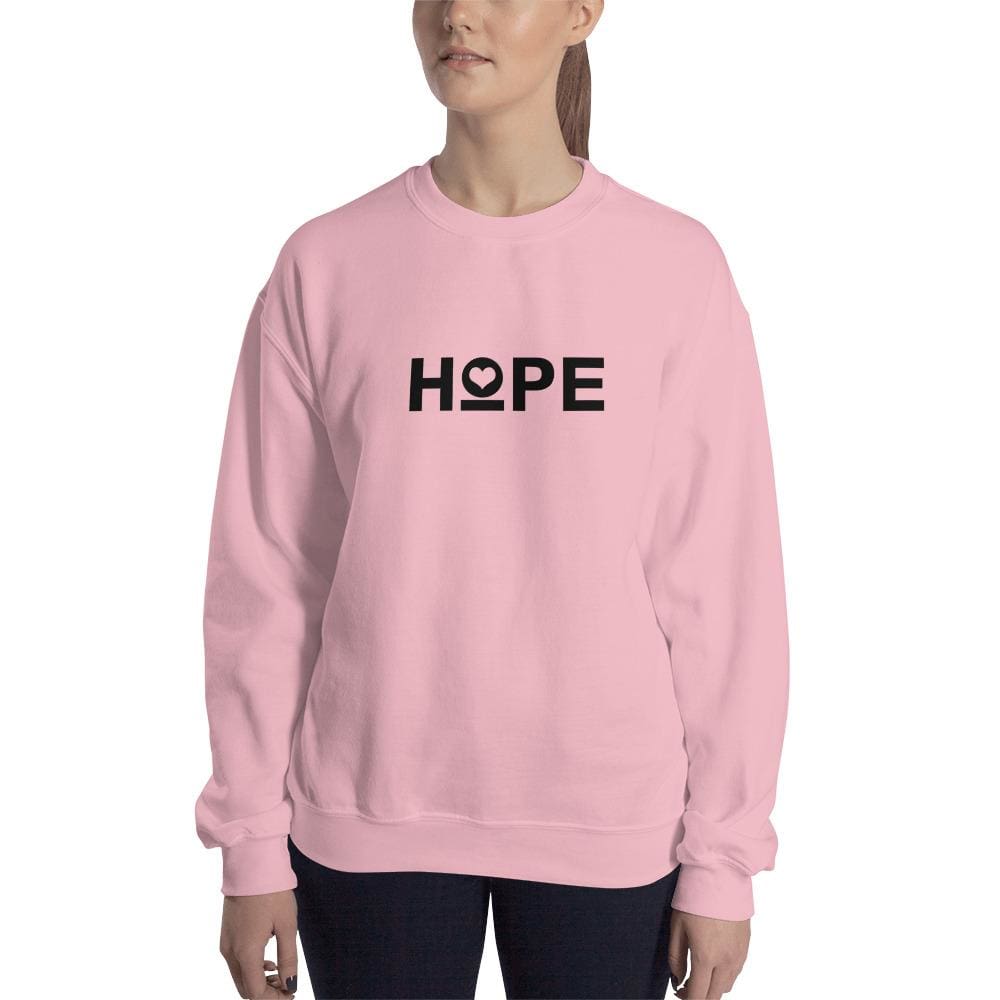 Womens Hope Crewneck Sweatshirt - S / Light Pink - Sweatshirts