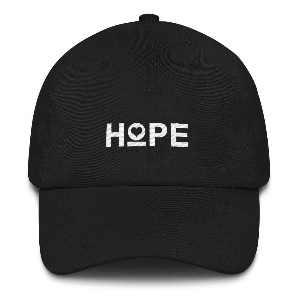 
            
                Load image into Gallery viewer, Womens Hope Heart Dad Hat - One-size / Black - Hats
            
        