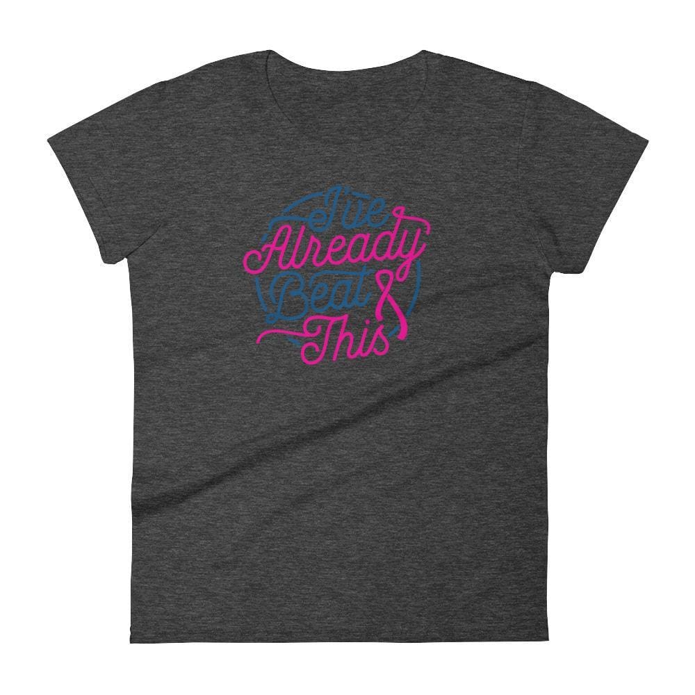Womens Ive Already Beat This T-Shirt - S / Heather Dark Grey - T-Shirts