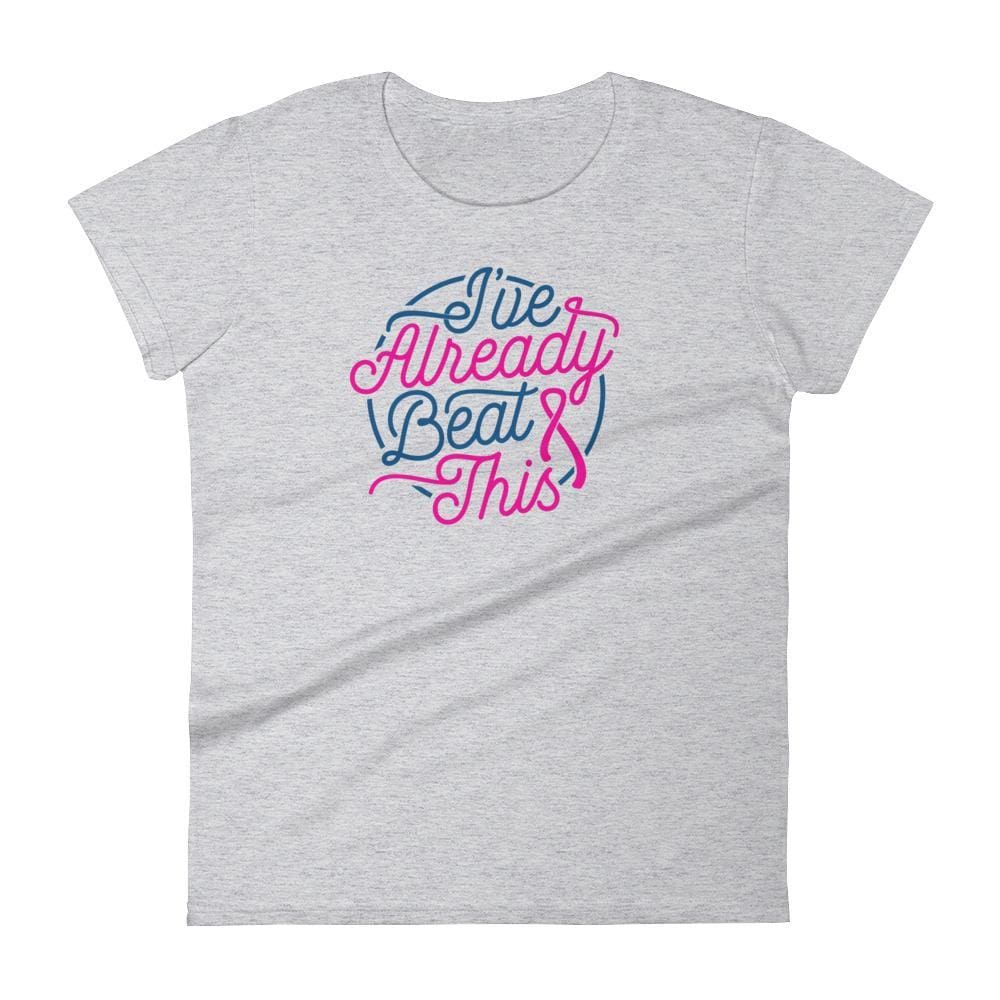 Womens Ive Already Beat This T-Shirt - S / Heather Grey - T-Shirts