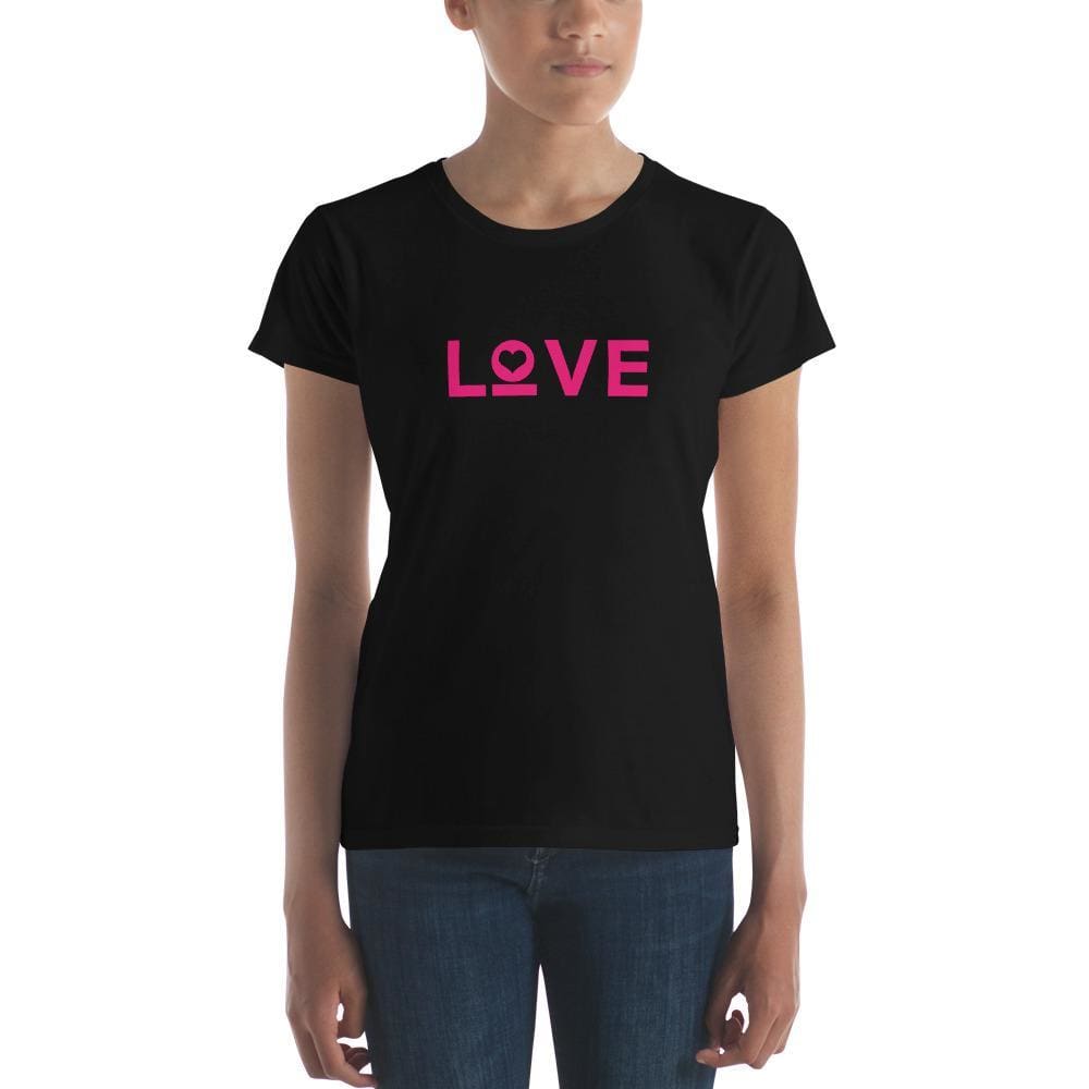 Womens Love T-Shirt - S / Black - T-Shirts