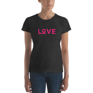 Womens Love T-Shirt - S / Heather Dark Grey - T-Shirts